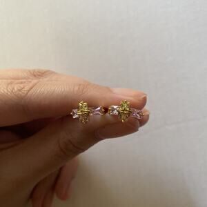 earrings women Colorful Rhinestones Hoop Huggie